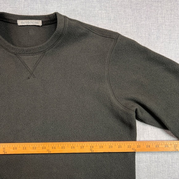 Outerknown Recycled Fleece Crewneck Sweatshirt Men Medium Gray Sustainable GORP - Picture 5 of 10